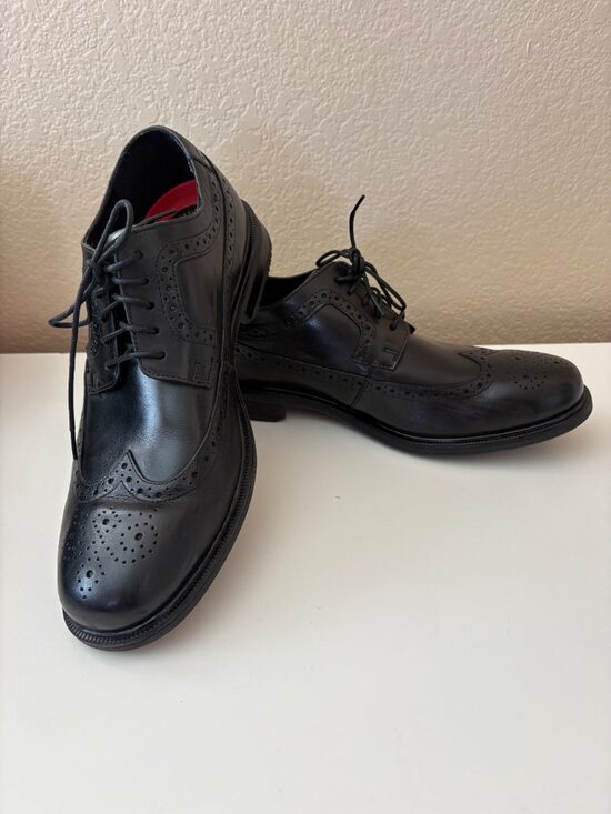 Rockport Hydro Shield Wingtip Oxford Dress Shoes Mens 10W Black Leather main image 9